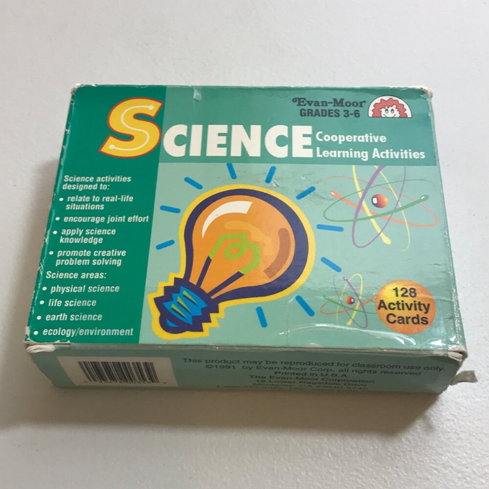 EVAN-MOOR Science Cooperative Learning Activities Cards, Grade 3-6